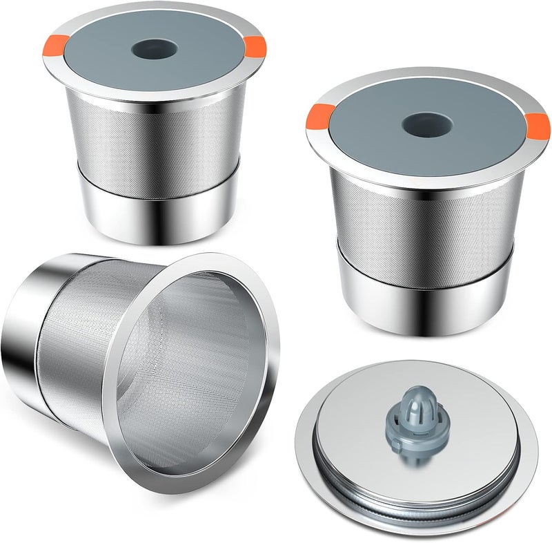 modsden Reusable K Cups for keurig | reusable coffee pods for Keurig 1.0 & 2.0 Single Cup Coffee Makers, stainless steel reusable k cup keurig filter replacement (3pack) - Image 1